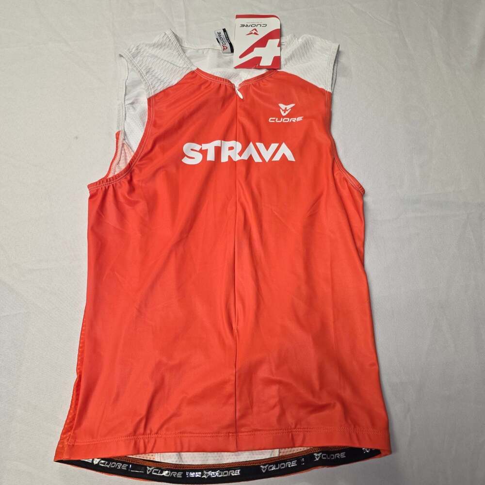 Cuore Men's Strava Tri Top Sleeveless Cycling Jersey Large